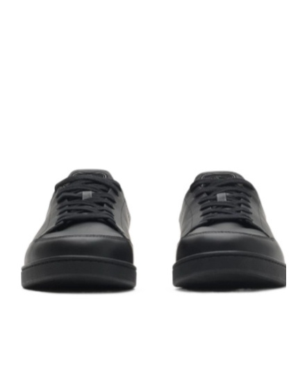Burberry Set Leather Sneakers In Black