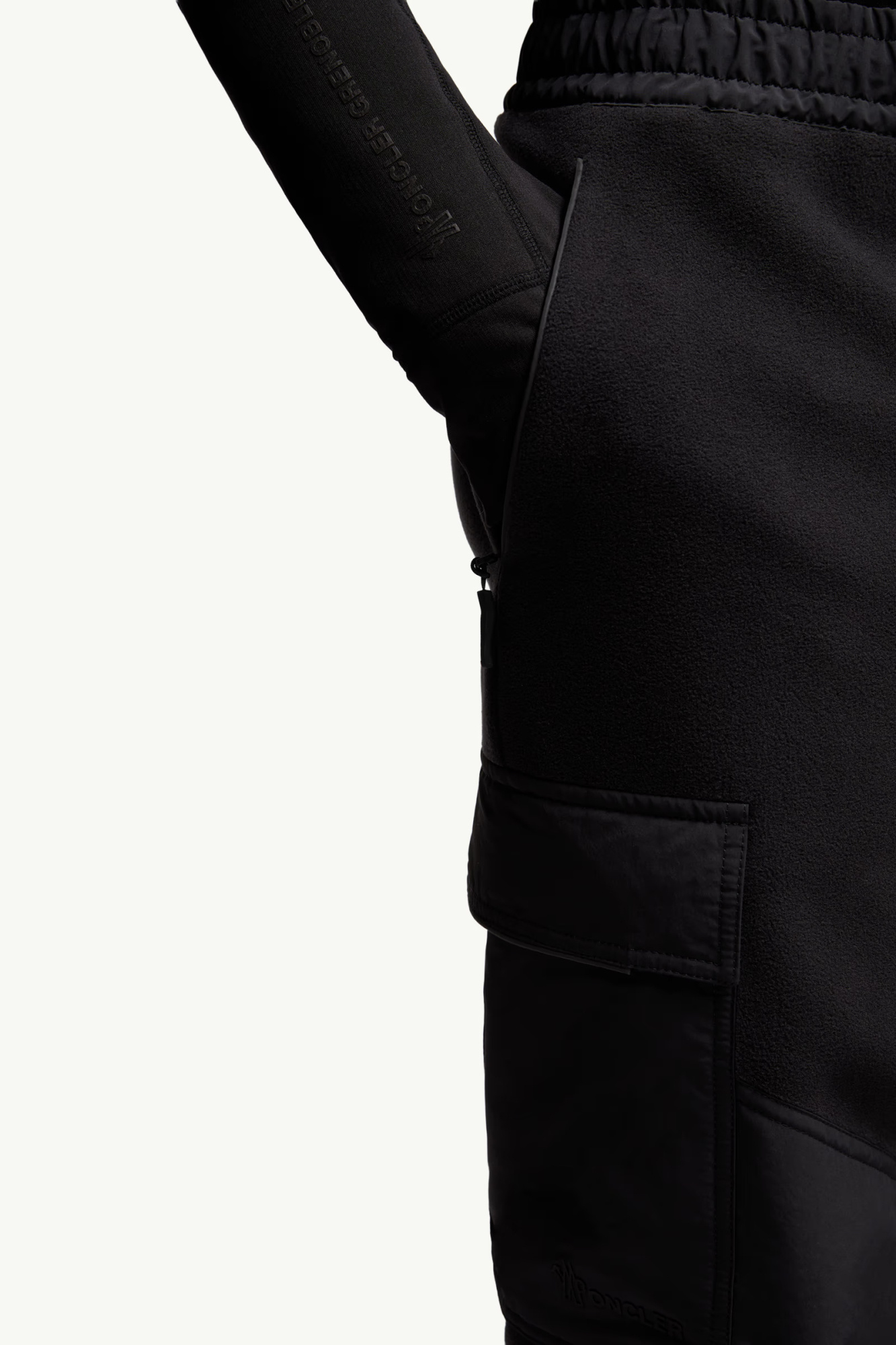 Moncler Grenoble Polartec Sports Pants In Black