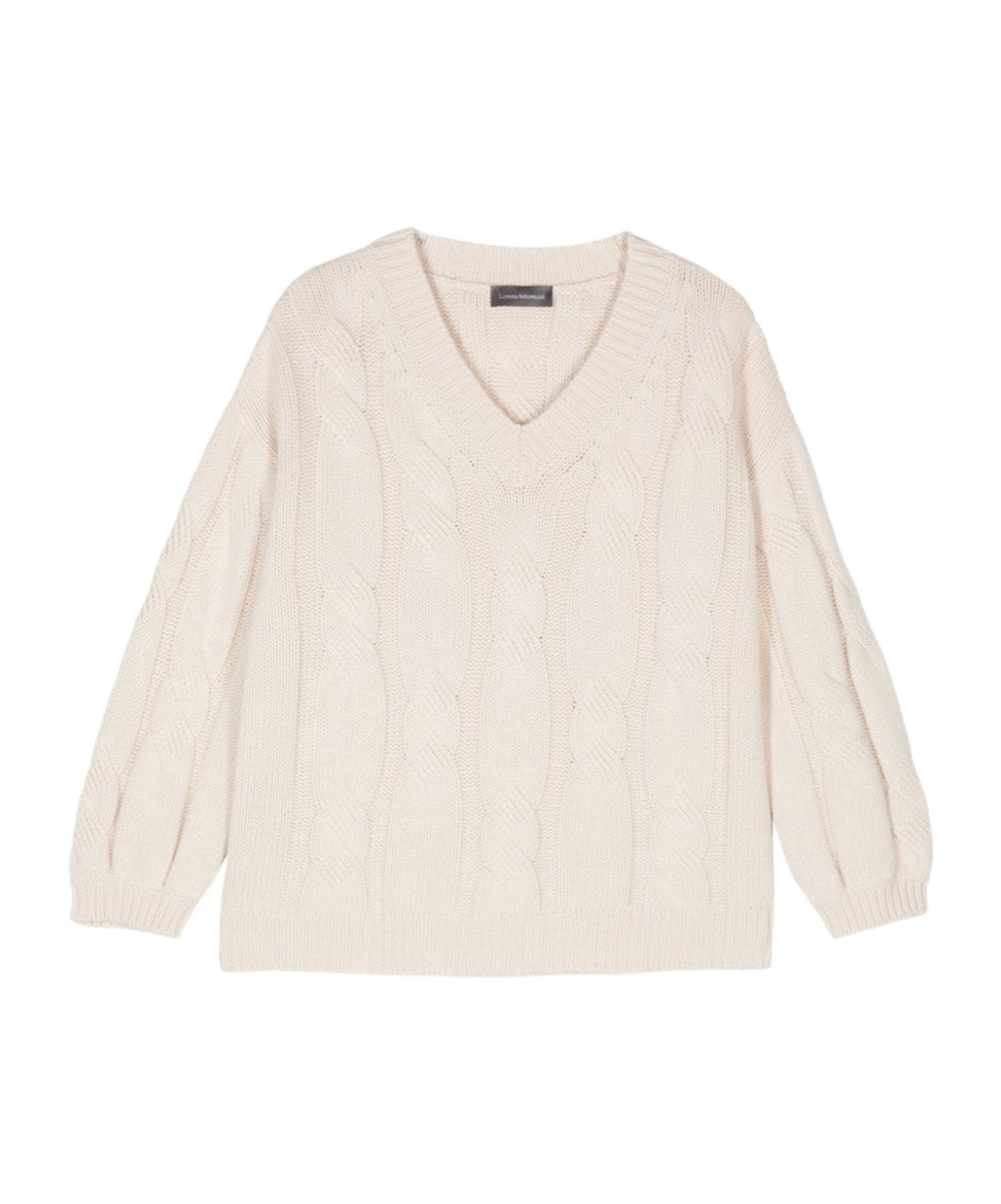 Lorena Antoniazzi Cable-knit Sweater In White