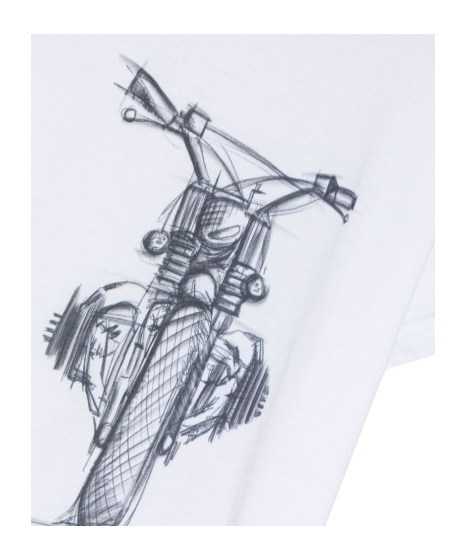 Il Gufo Graphic-print Cotton T-shirt In White