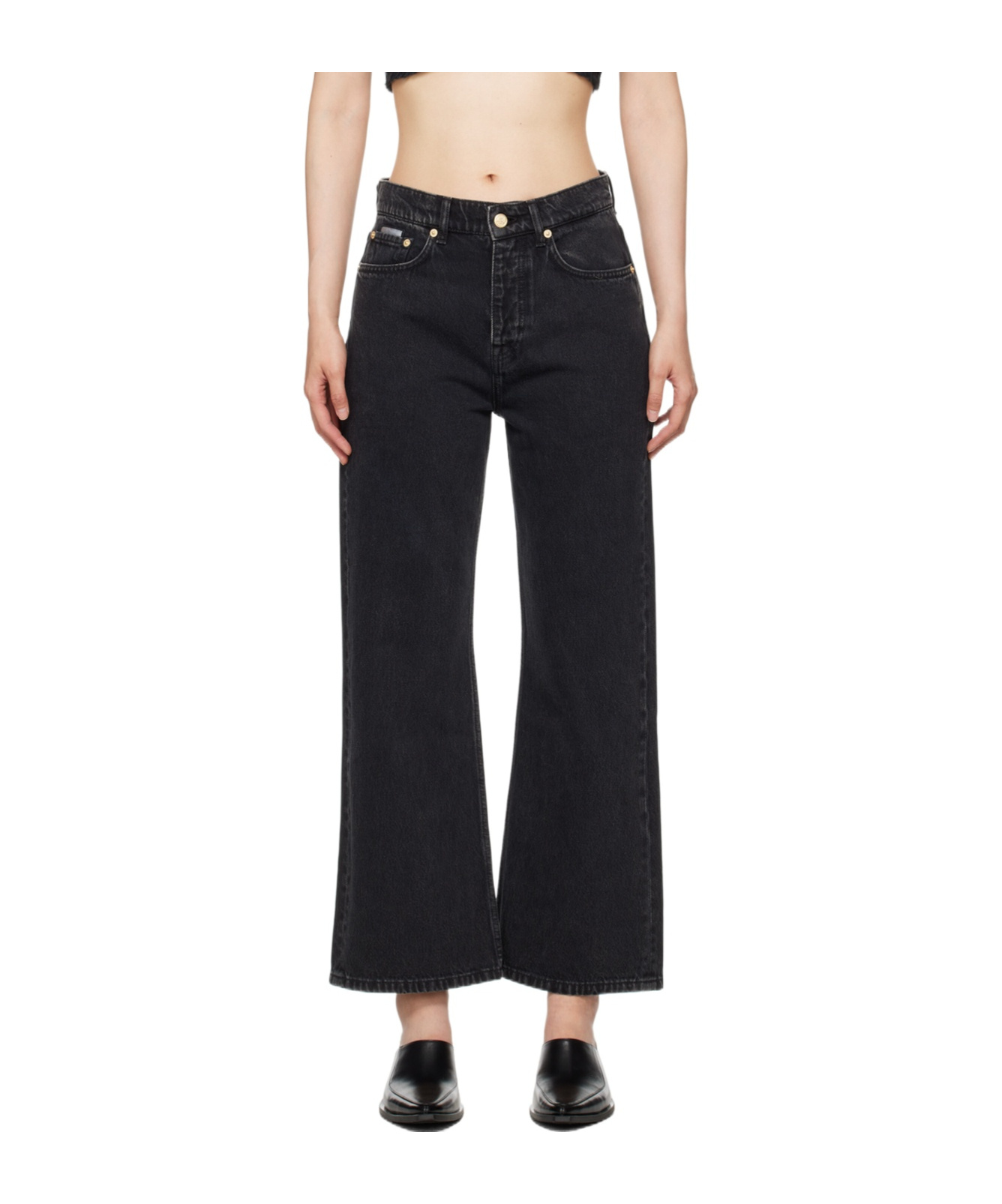 Eytys Black Avalon Jeans In Black