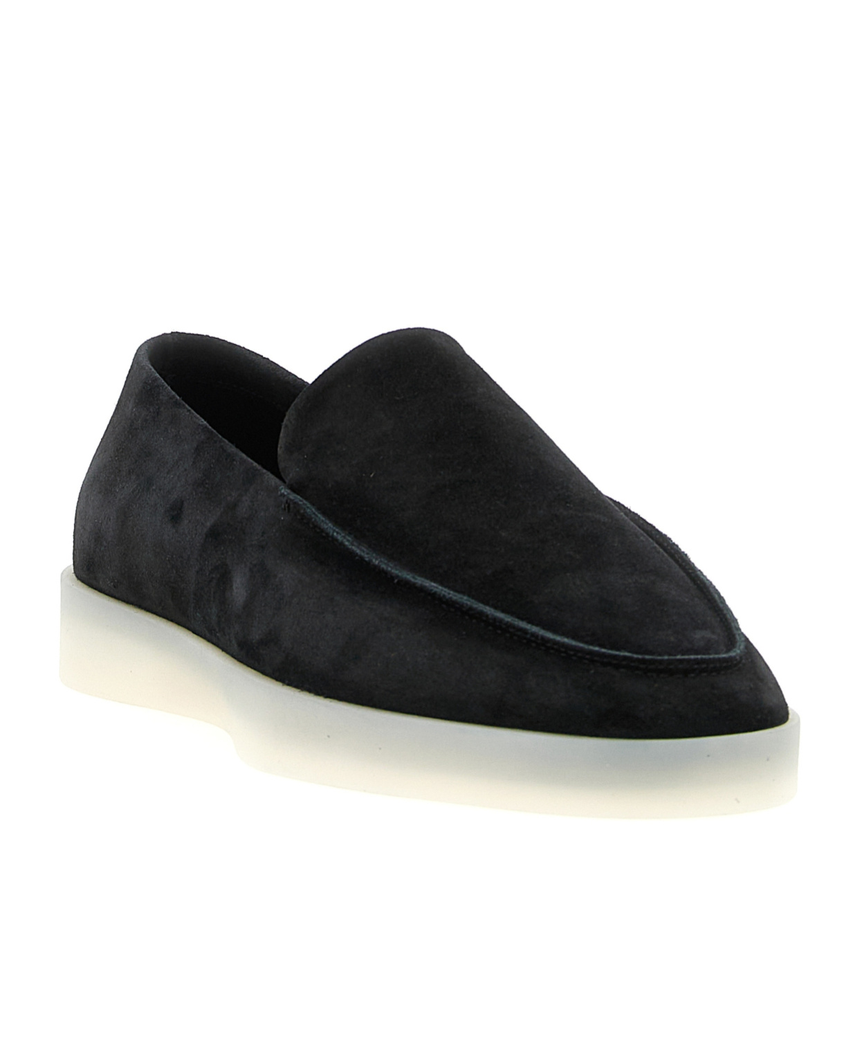 Fear Of God Suede Loafers With Rubber Sole And Round Toe In Black