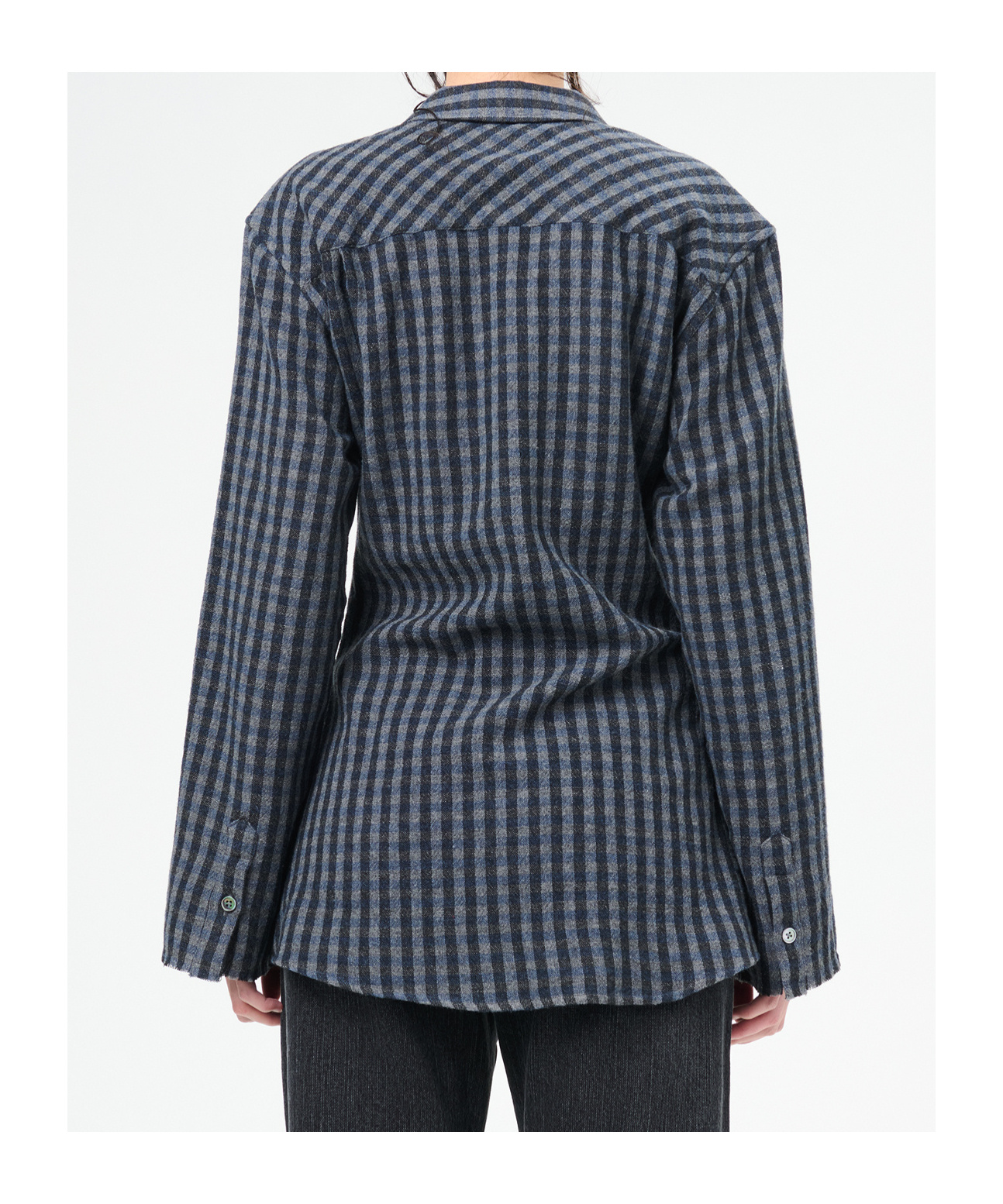 Our Legacy Navy Daisy Shirt In Black
