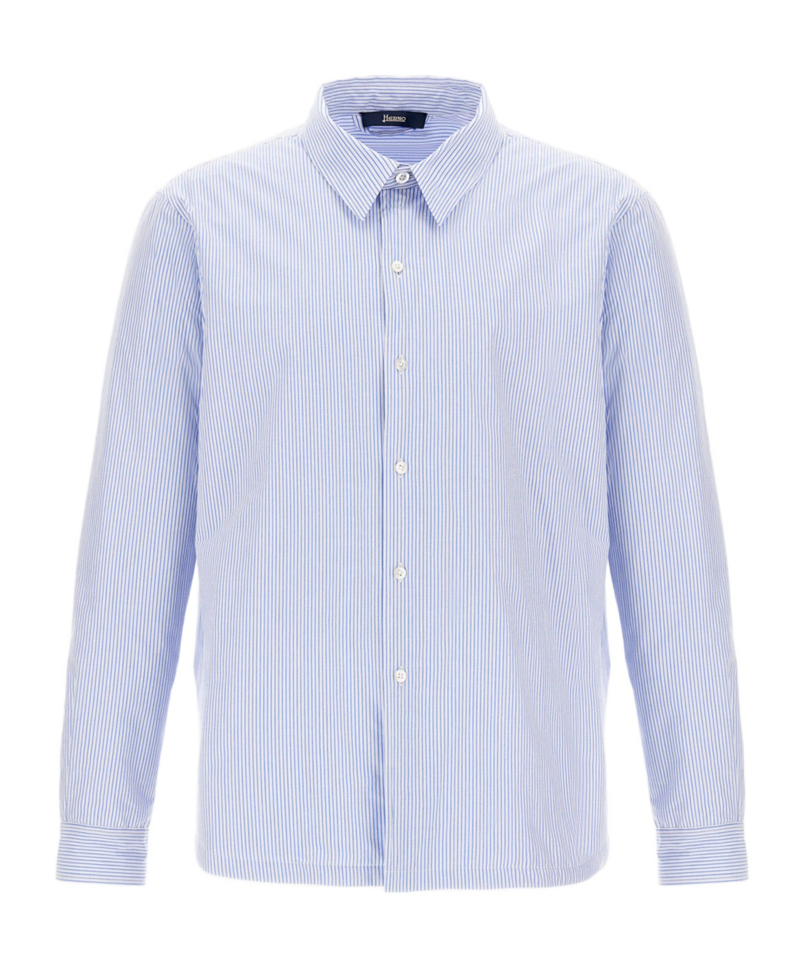 Herno Cotton Stripe Shacket In White