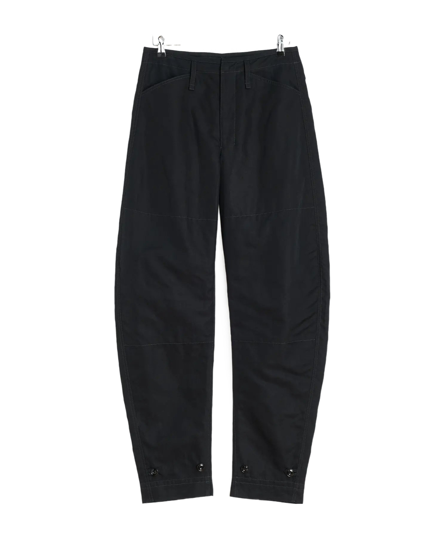 Lemaire Tapered Casual Pants In Black