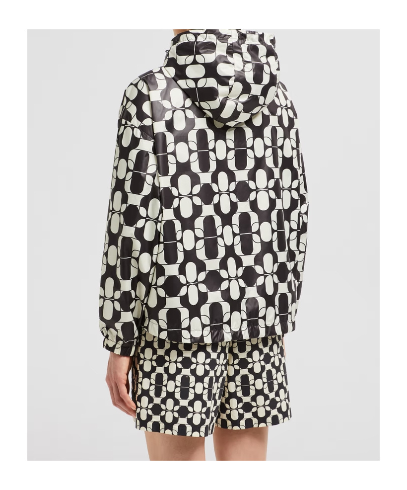 Moncler Women Pichon Printed Jacket In Black