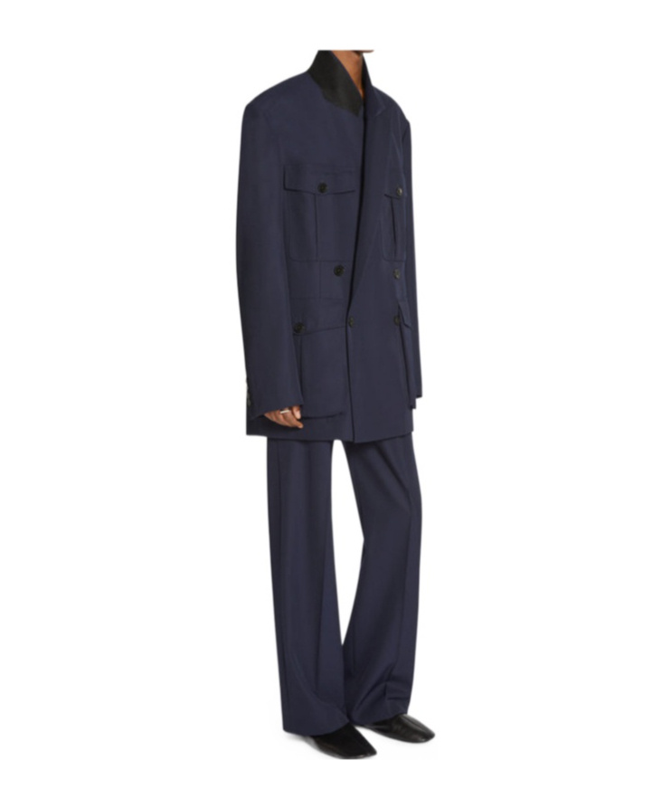 Dries Van Noten Bootcut Tailored Trousers In Black