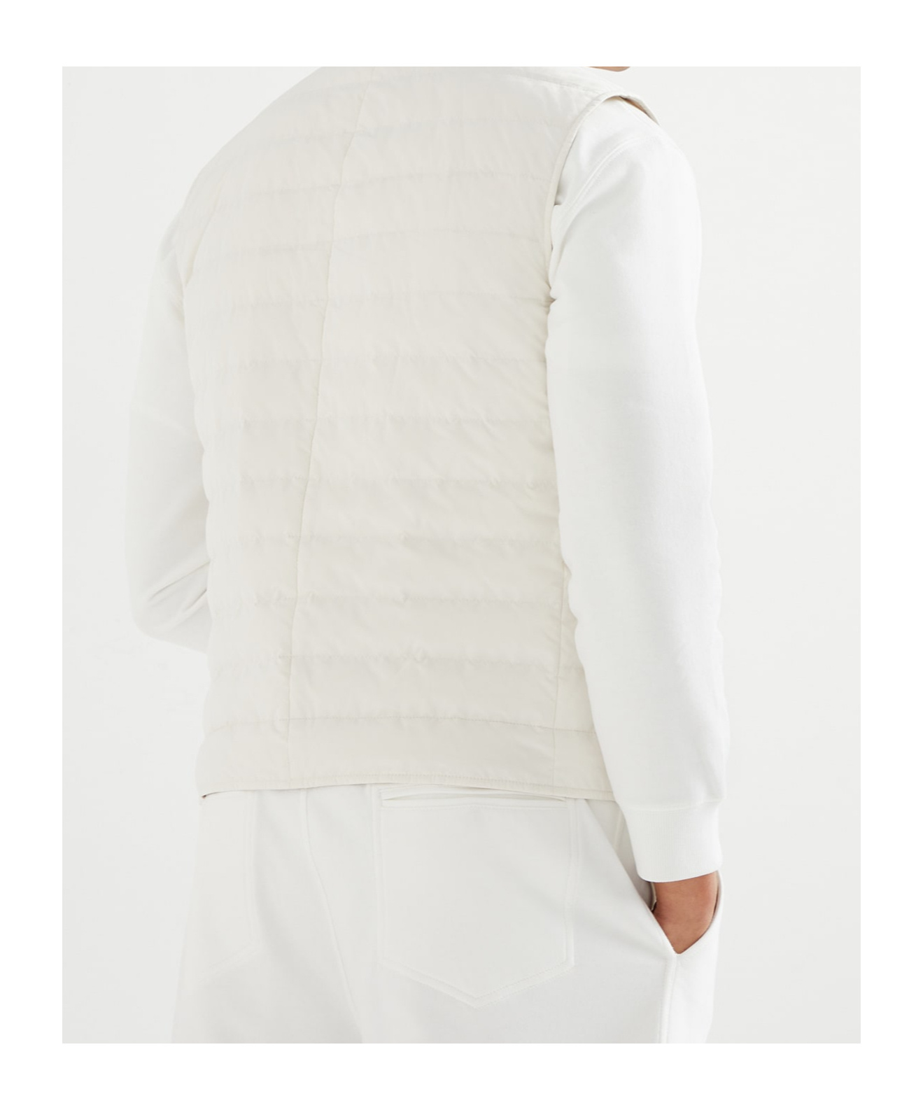 Brunello Cucinelli Quilted Shell Down Gilet
