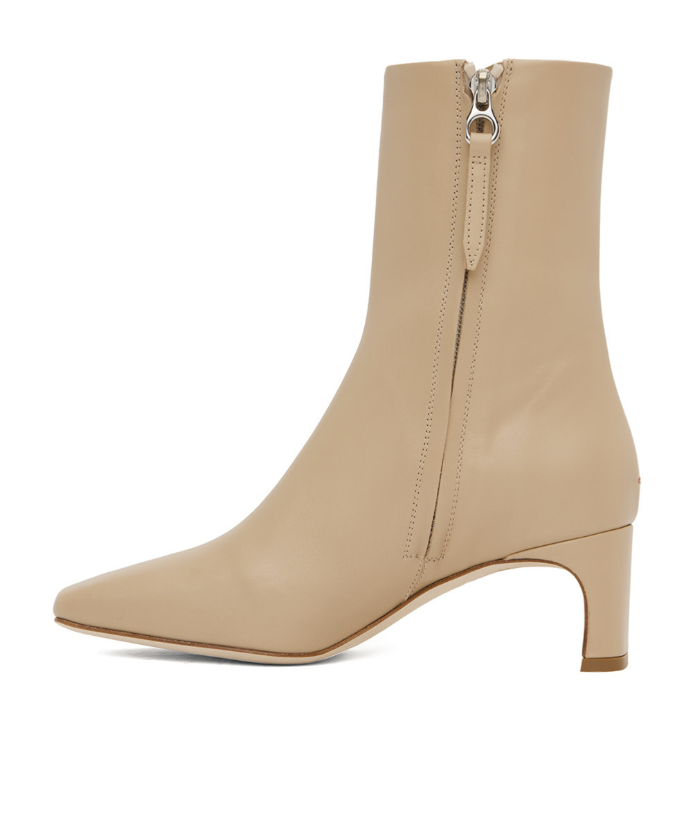 Aeyde Beige Tabitha Ankle Boots In Nude