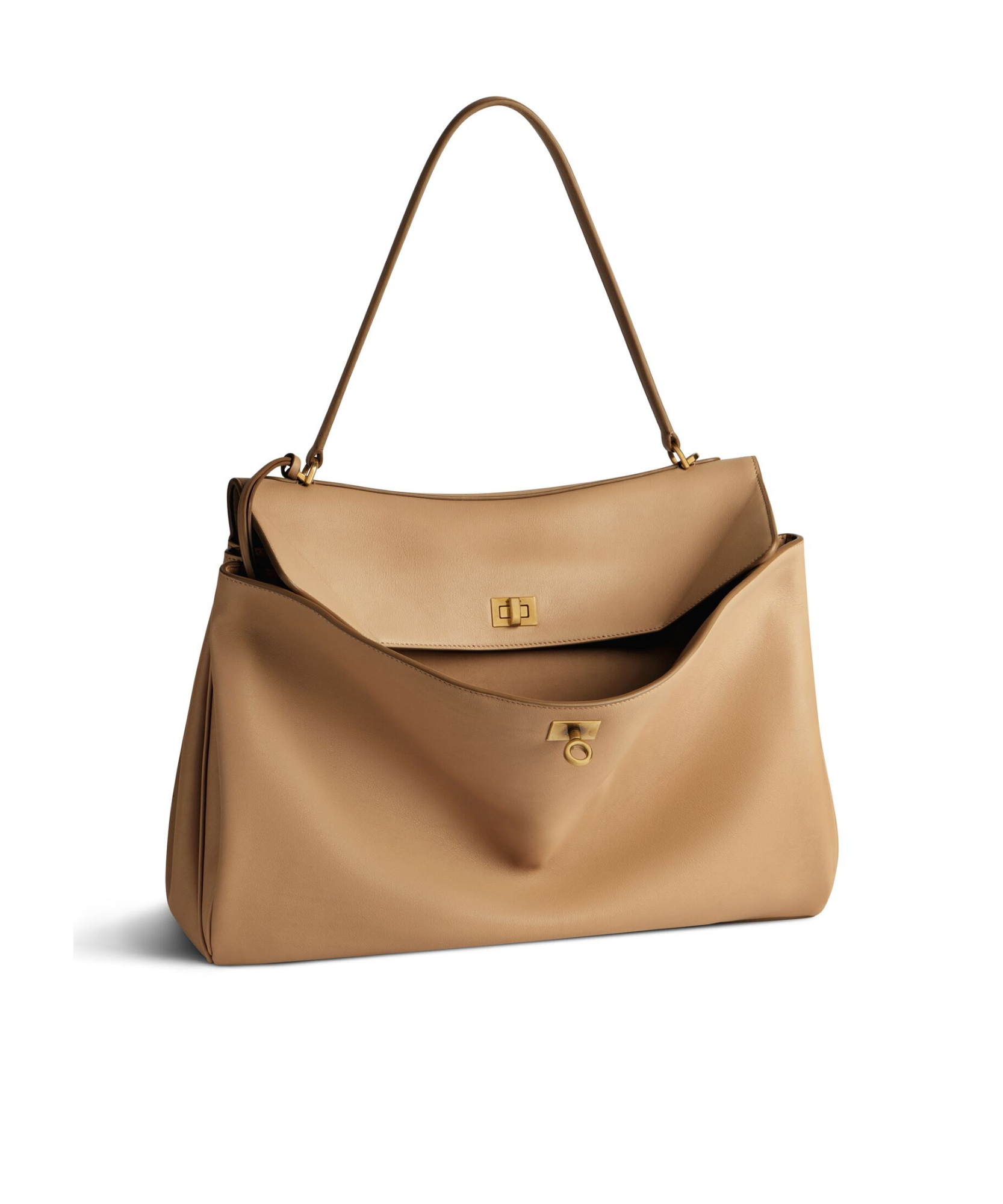 Balenciaga Rodeo Large Handbag In Brown