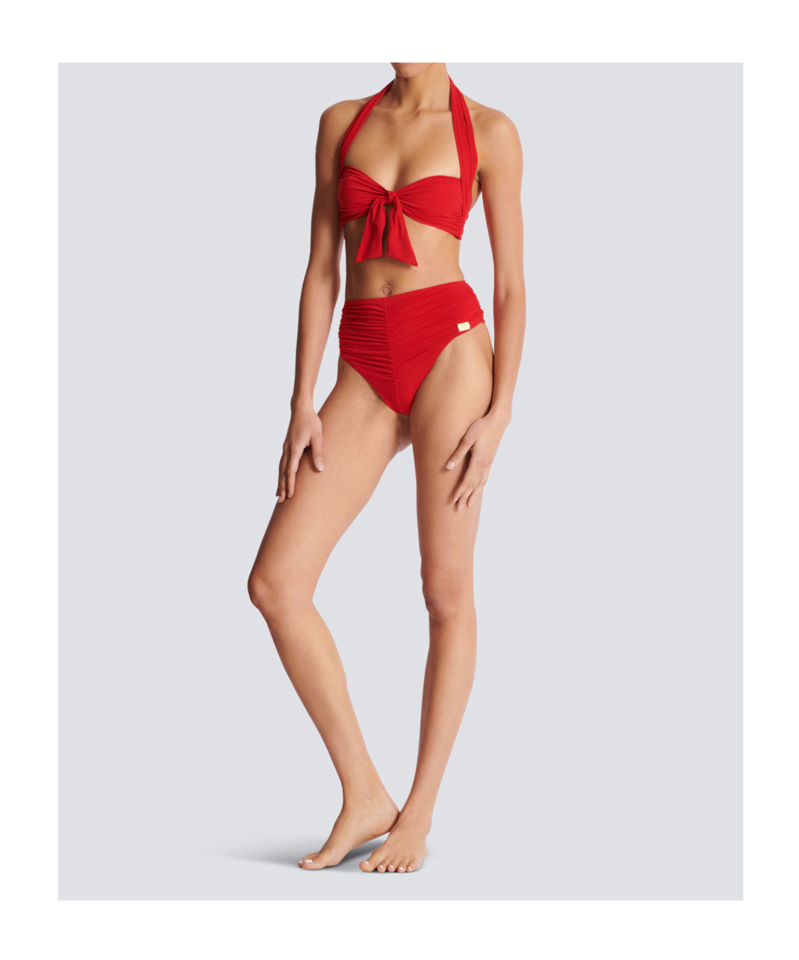 Balmain Plain Two-piece Swimsuit
