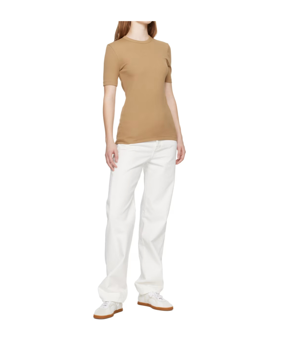 Totême Straight-leg Organic Cotton Jeans In White