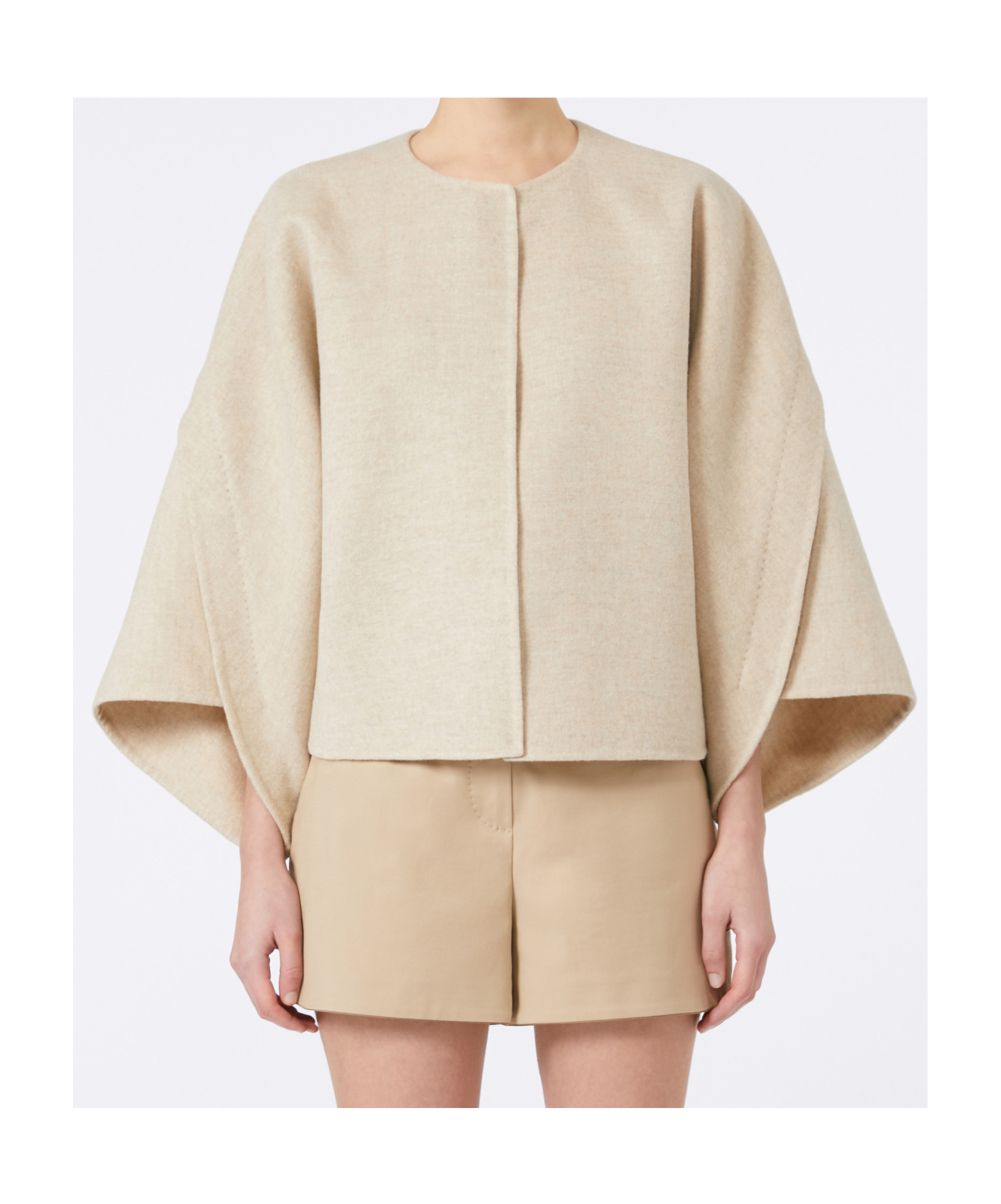 Max Mara Wool And Cashmere Cloth Cropped Coat