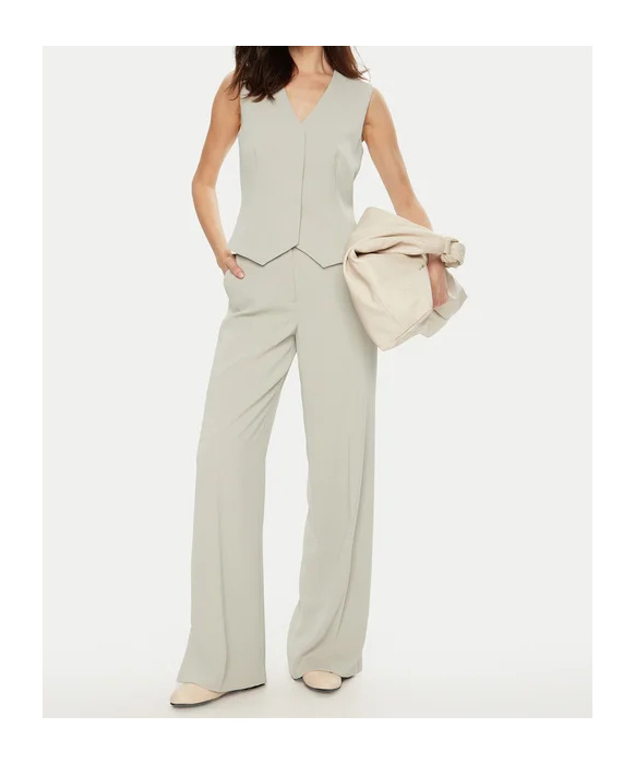 Shop Calvin Klein V-neck Vest In Grey