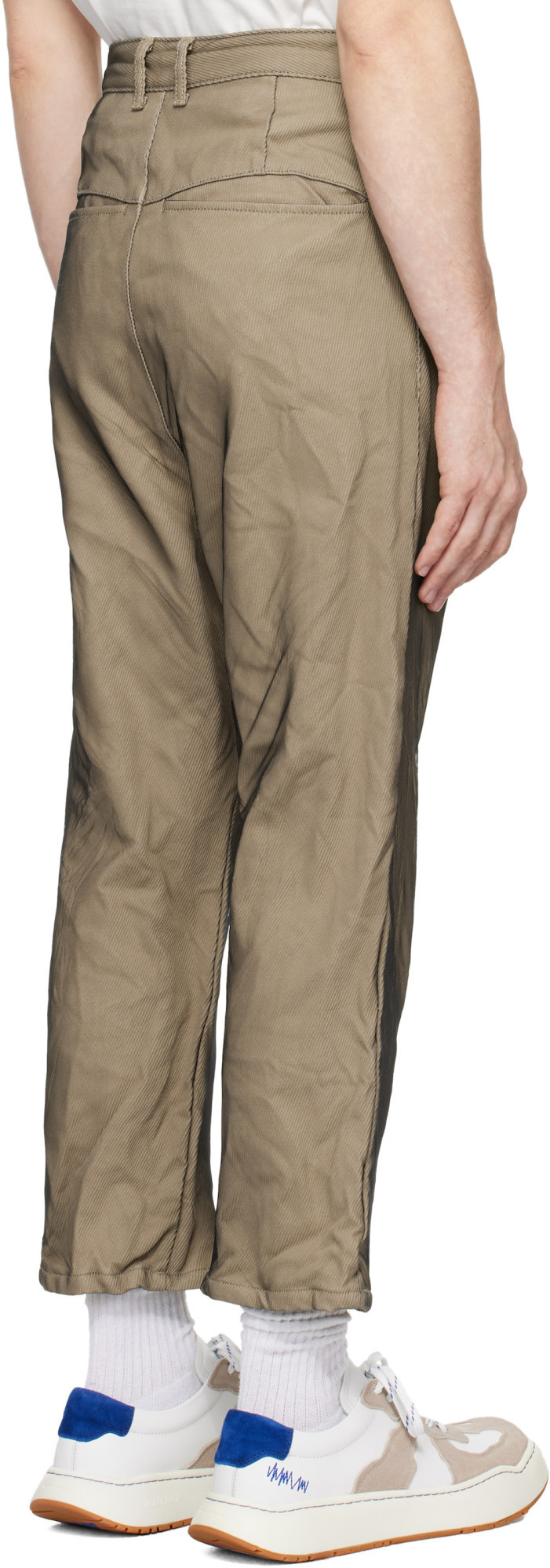 Ader Error Straight Casual Pants In Brown