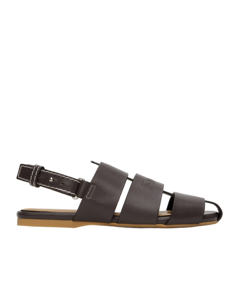 Jw Anderson Flat Sandals  Woman Color Brown In Black