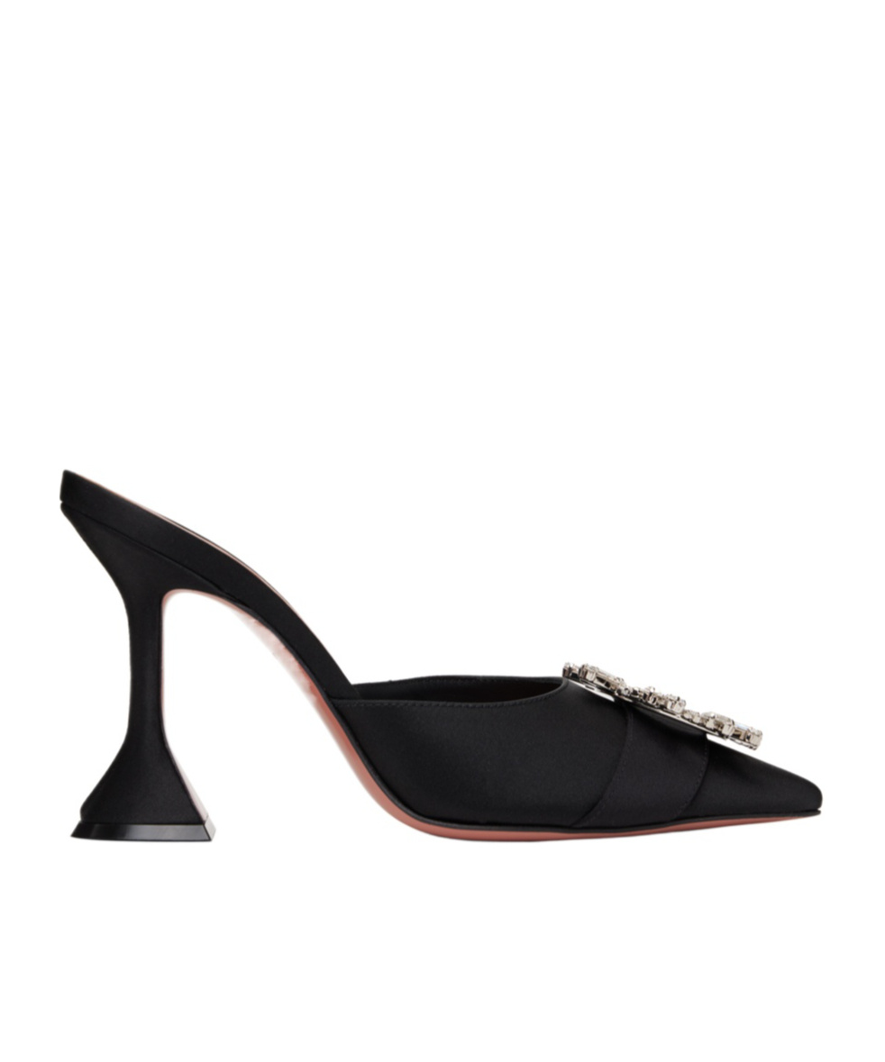 Amina Muaddi Rosie 95mm Crystal-embellished Pumps In Black