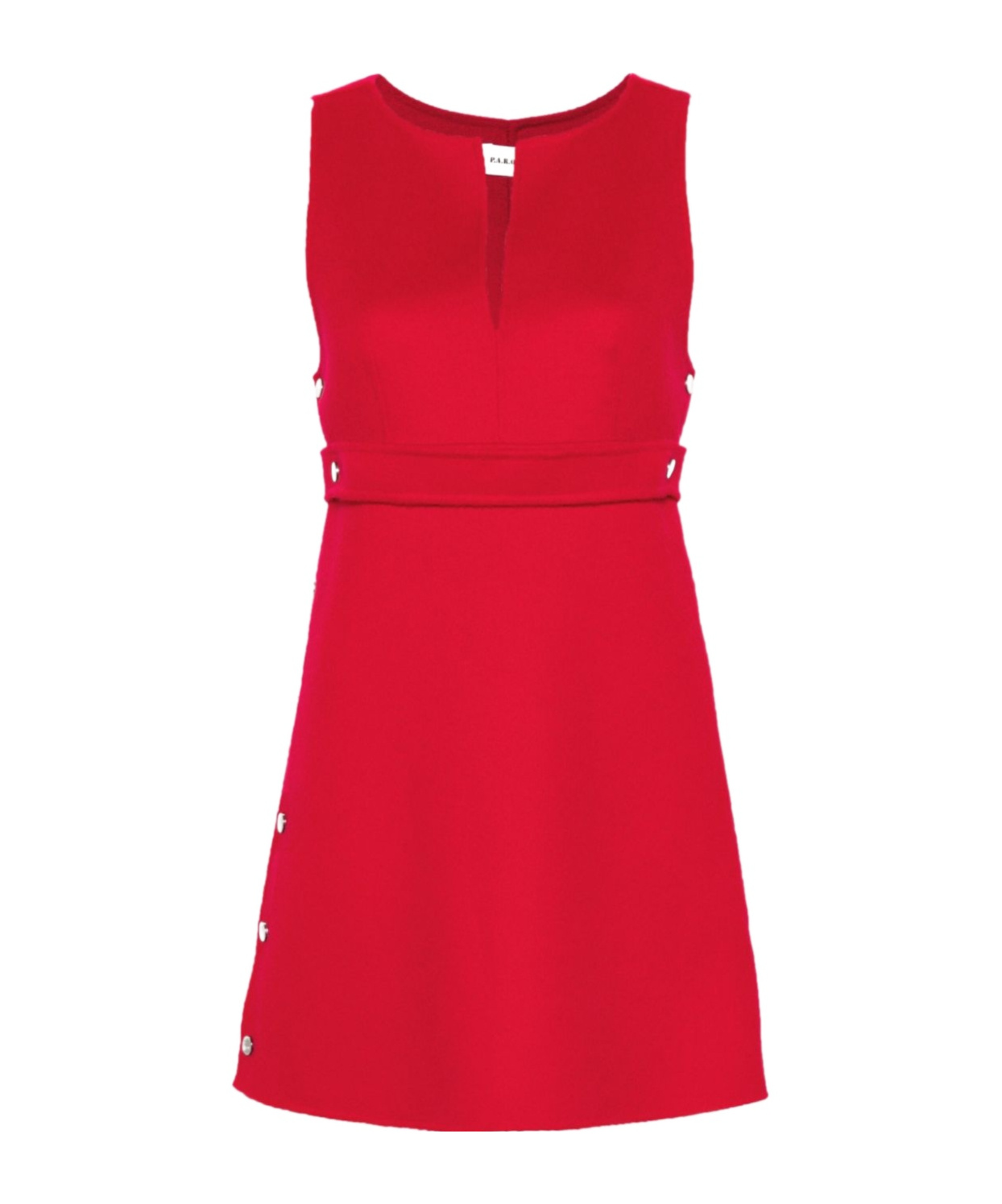 P.a.r.o.s.h Leak Belted Mini Dress In Red