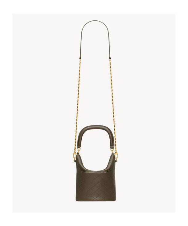 Saint Laurent Gaby Bucket Bag In Green