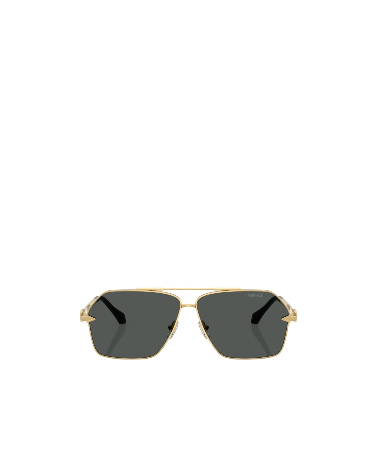 Versace Rectangular Frame Sunglasses In Black