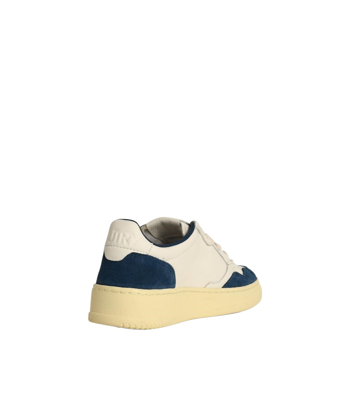 Autry Medialist Blue Leather Sneakers In Nude