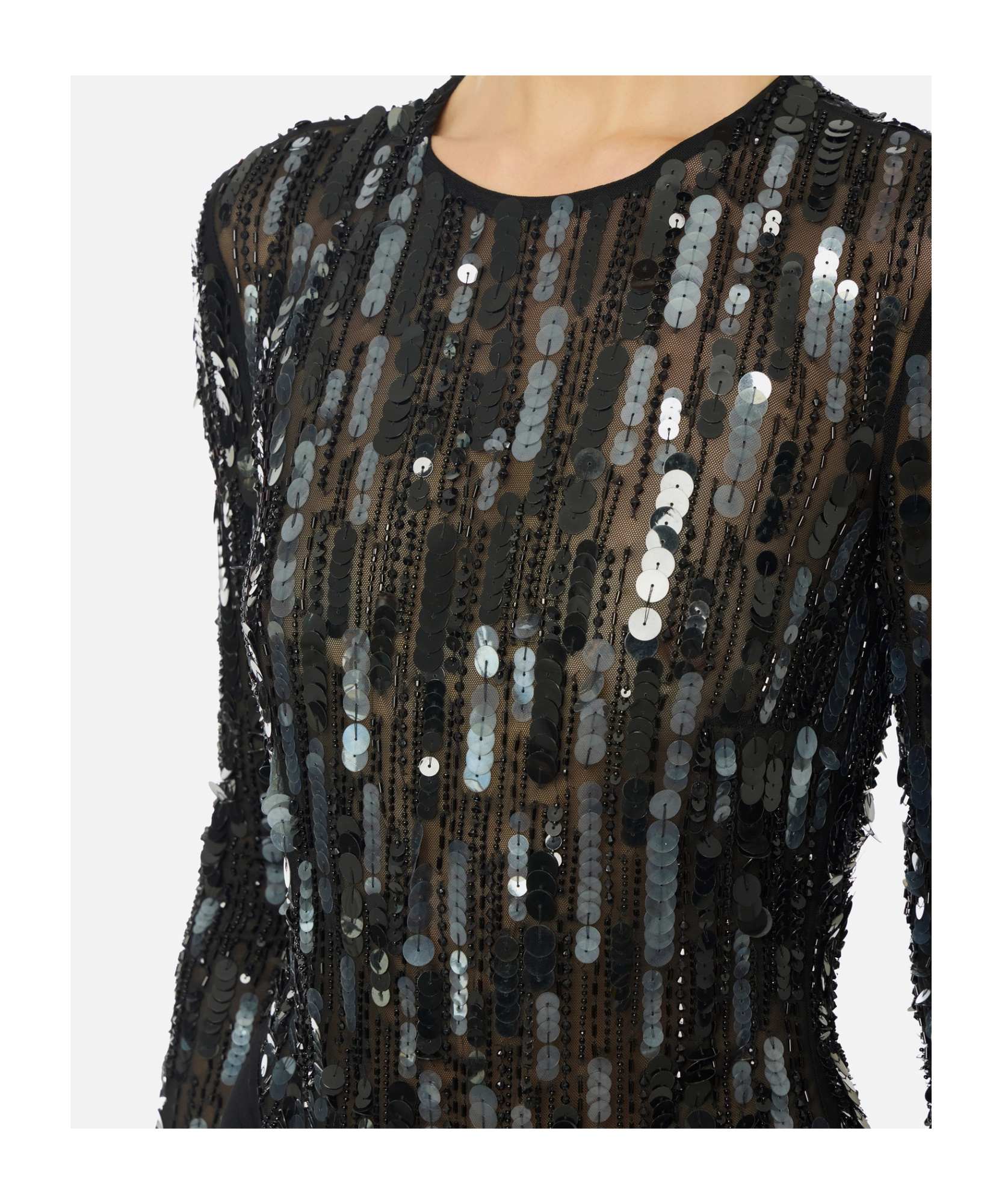Elisabetta Franchi Sequin-embellished Draped Maxi Dress In Black