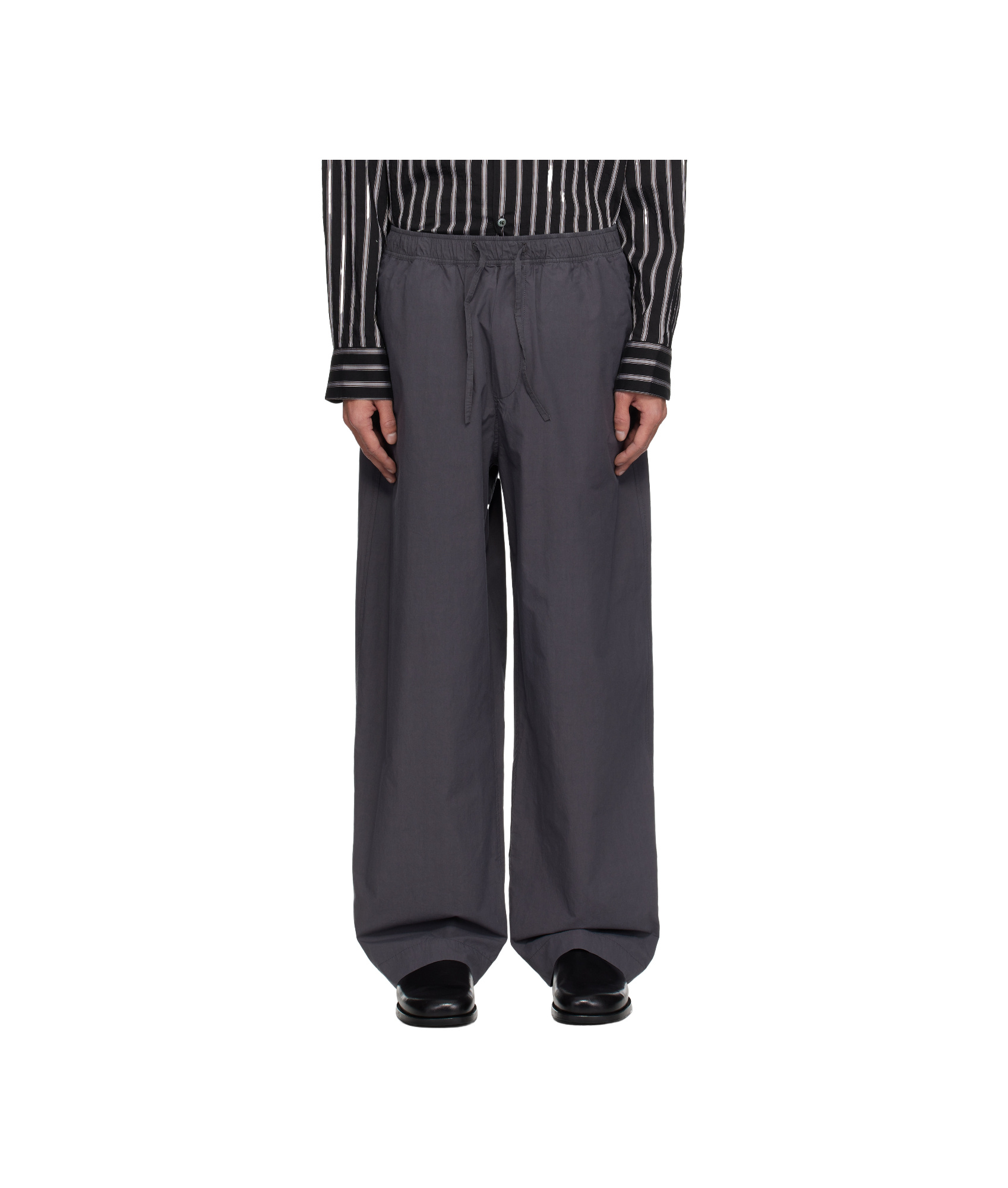 Studio Nicholson Gray Sonny Trousers In Thunder