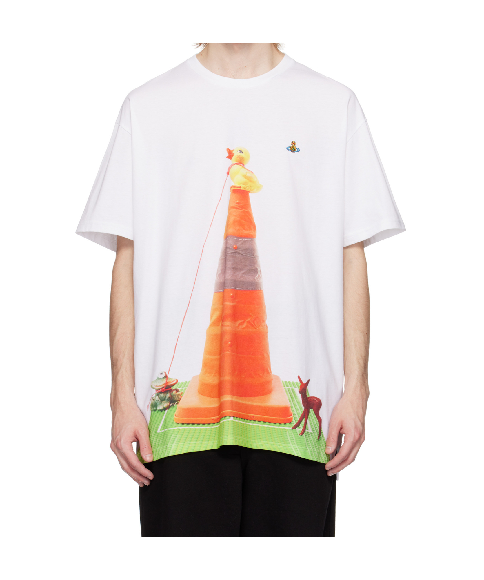 Vivienne Westwood Cone Oversized T-shirt In White