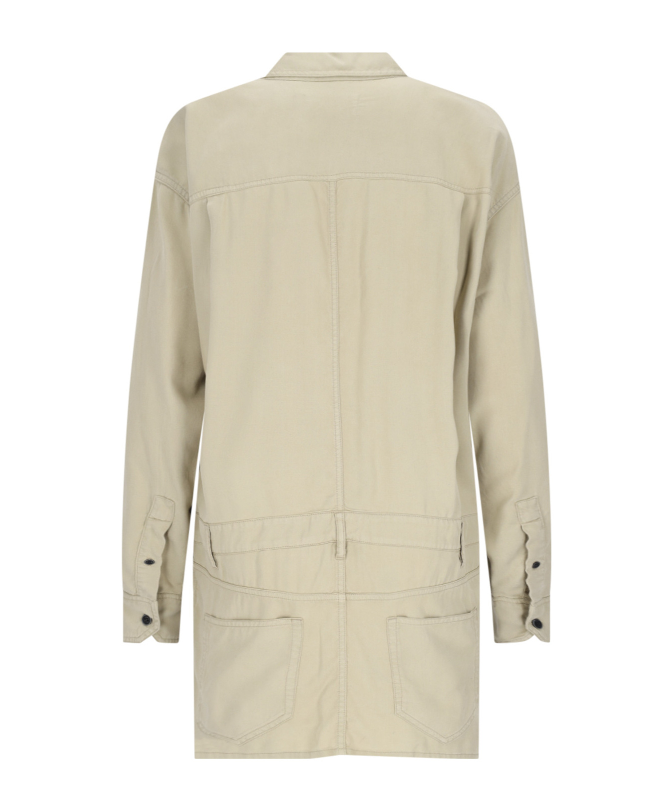 Isabel Marant Étoile Knee Length Dress With Chest And Side Pockets In Nude