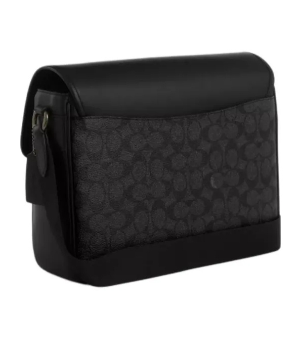 Coach Logo Shoulder Bag In Black