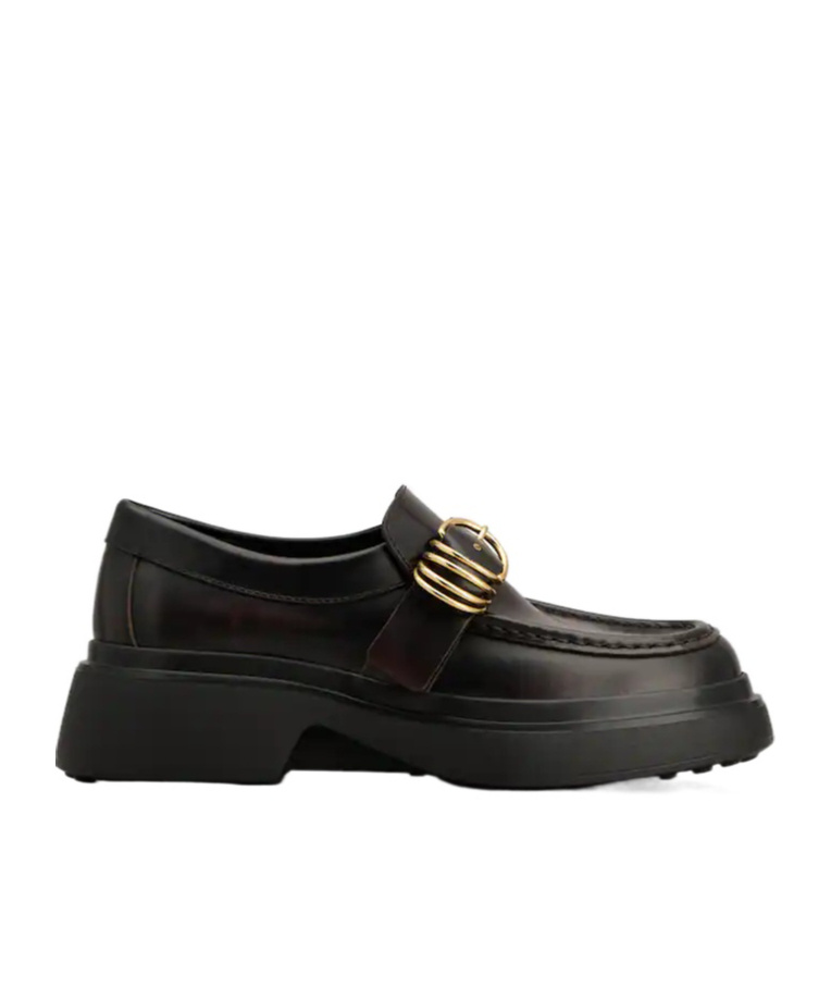 Tod's Leather Loafers In Black