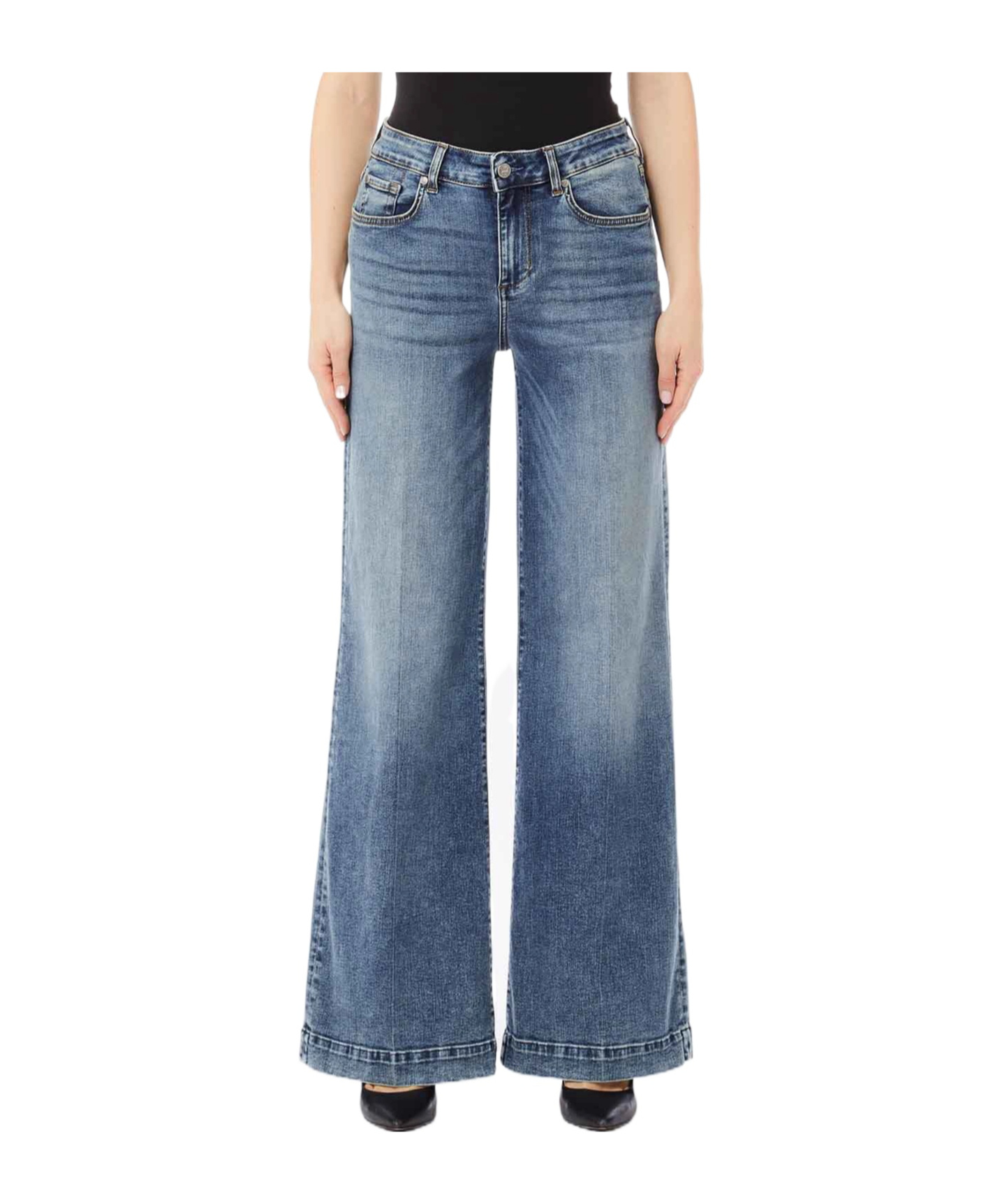 Liu •jo Liu Jo Better Flared Jeans In Blue