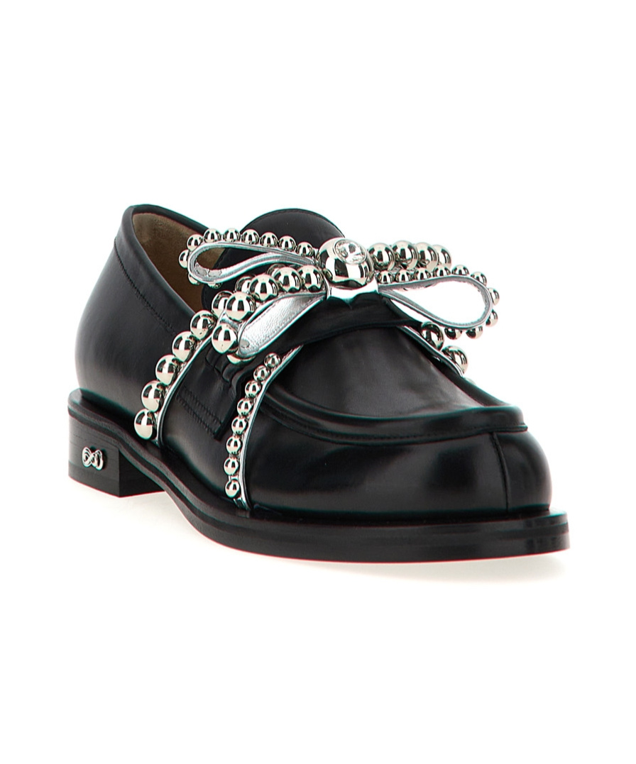 Mach&mach Stud-embellished Loafers In Black
