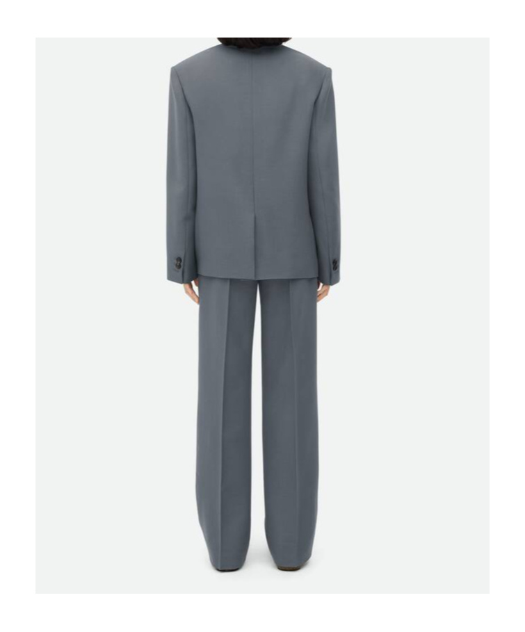Bottega Veneta Wool Mohair Suit Coat In Gray