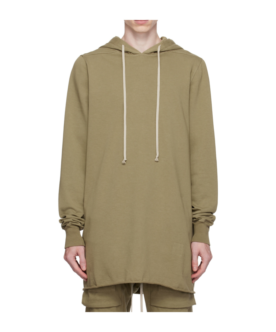 Rick Owens Drkshdw Pull Rope Hooded Sweater In Brown