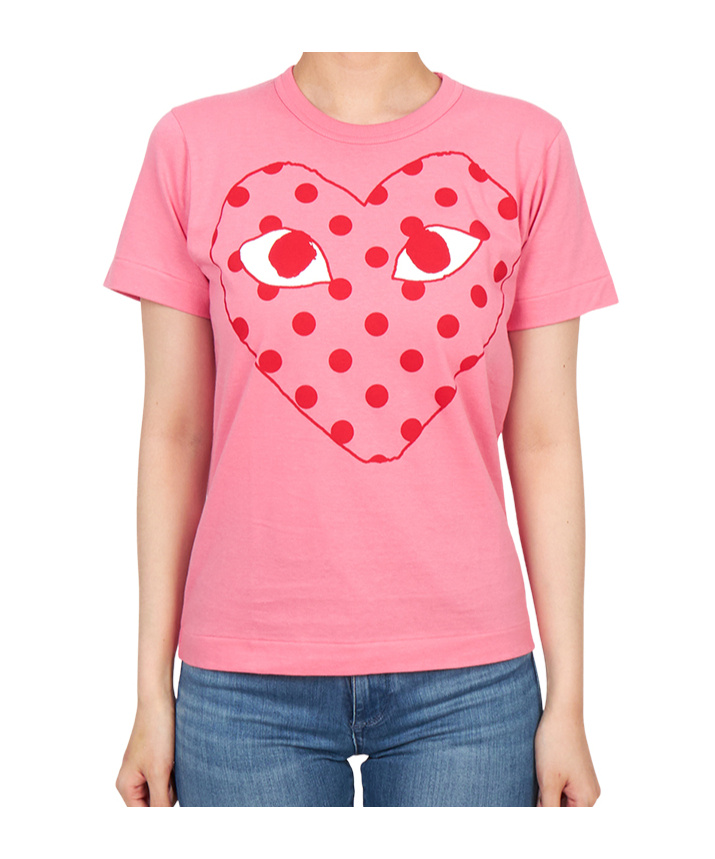 Comme Des Garçons Play Short-sleeved T-shirt In Pink