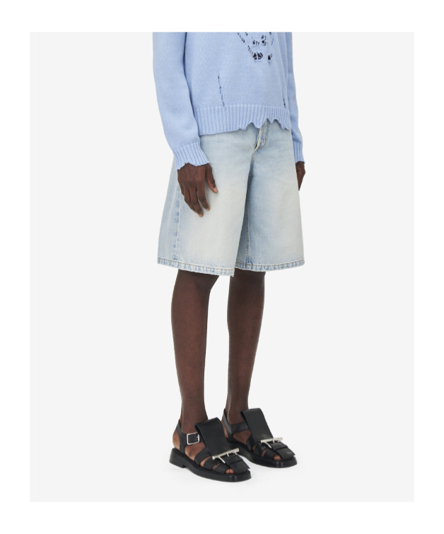 Alexander Mcqueen Men's T-bar Caged Sandal In Black In Black