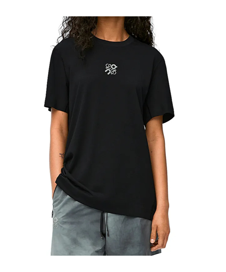 Loewe Active T-shirt In Technical Jersey In Black