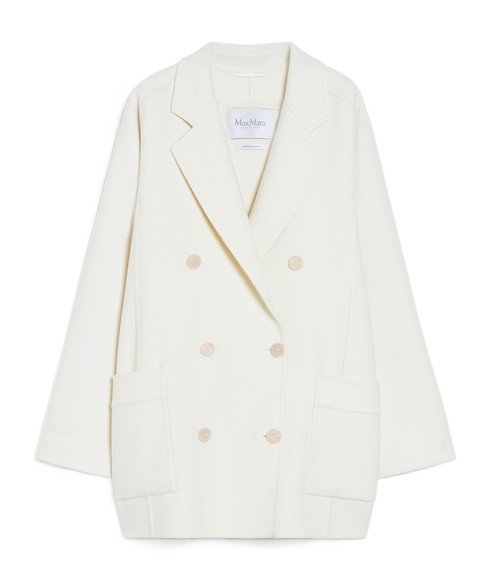 Max Mara Orma Coat In White