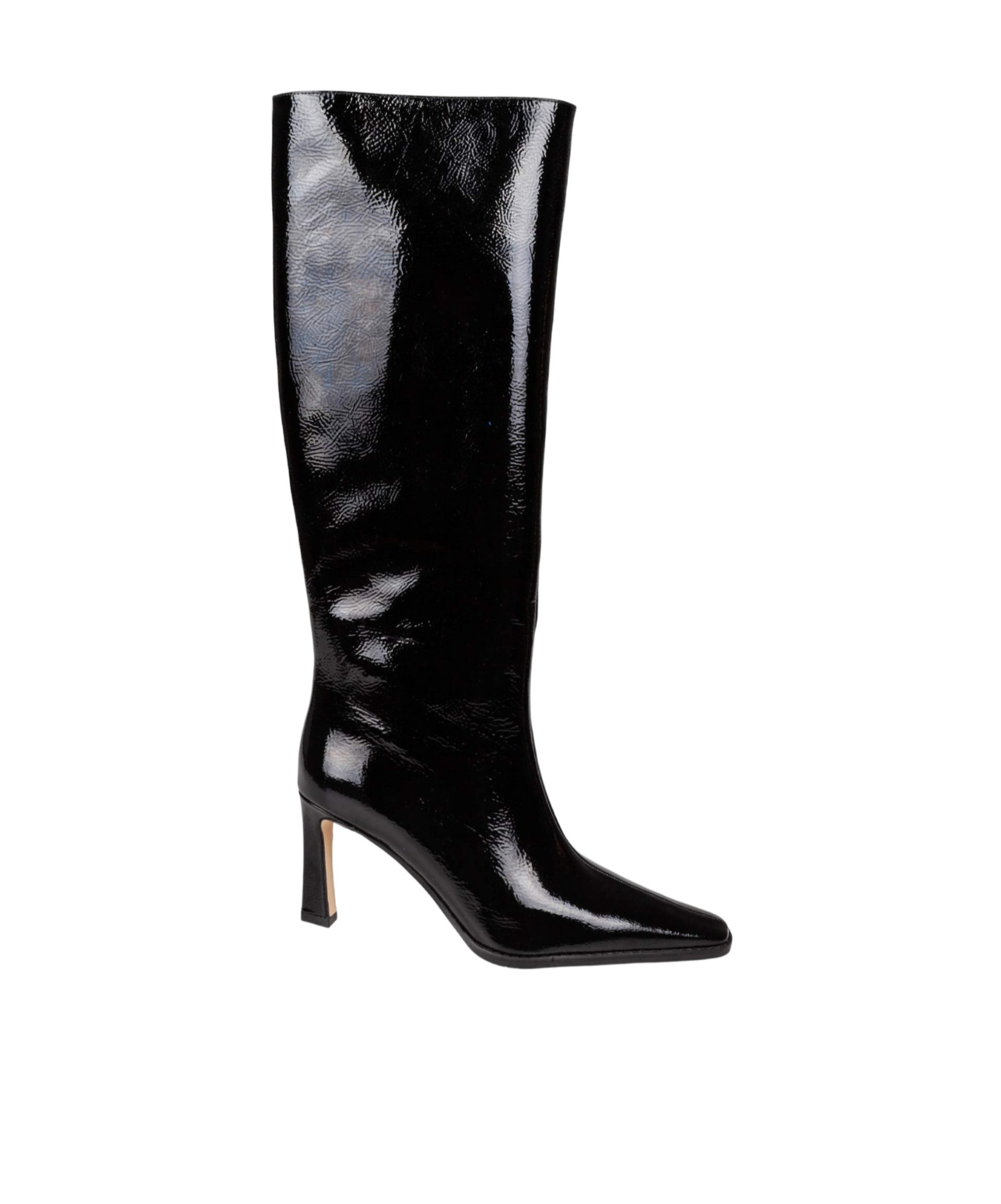 Michael Kors Patent Leather Boot In Black