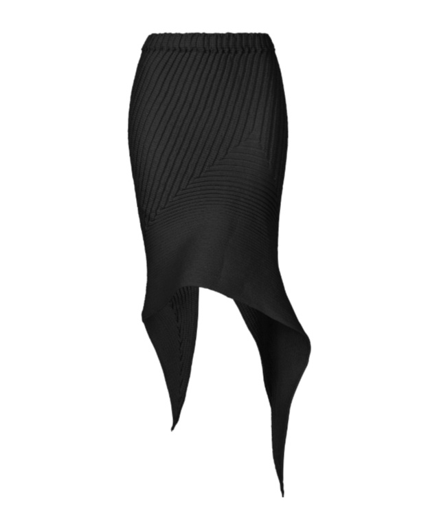 Shop Issey Miyake Subdued Asymmetrical Mini Skirt