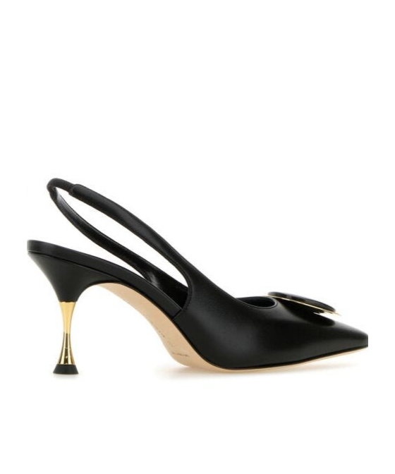 Manolo Blahnik Nappa Leather Pumps Chiaran In Black
