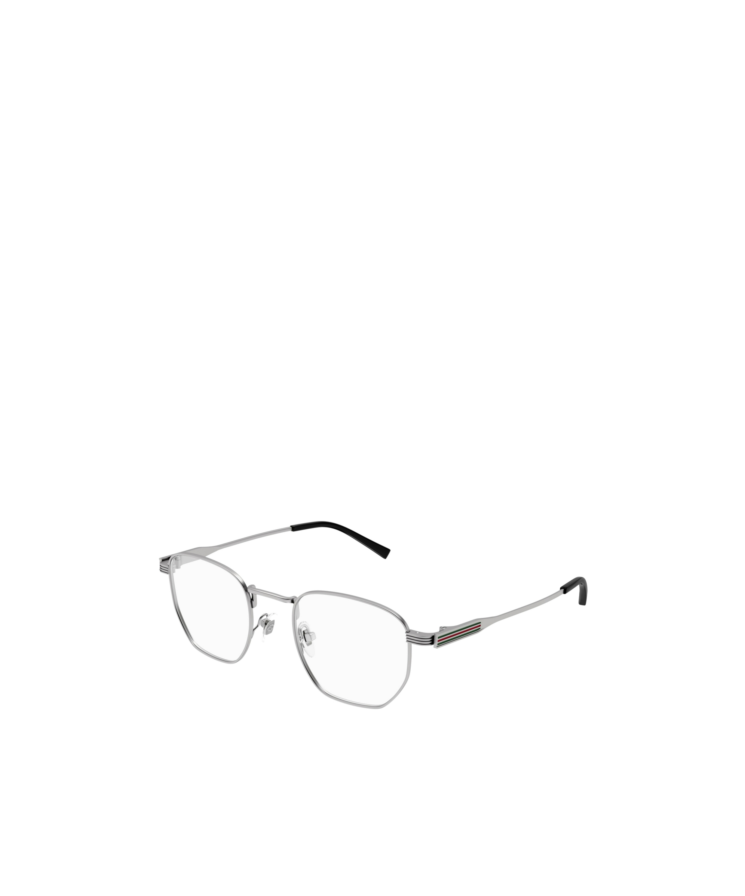 Gucci Eyewear Geometric Frame Glasses In Gray