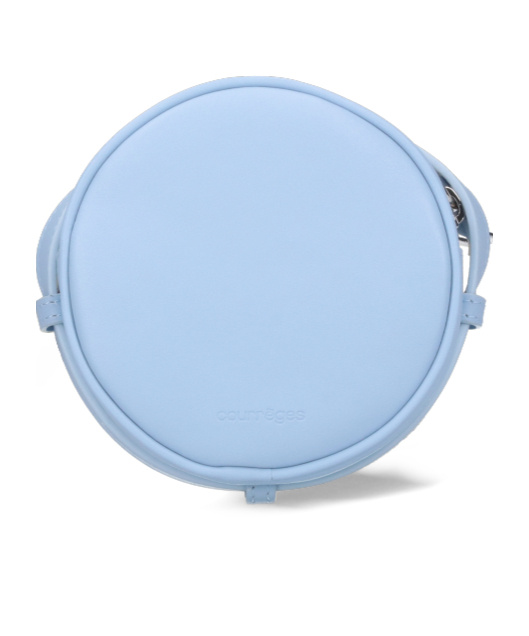 Courrèges Reedition Circle Leather Bag In Blue