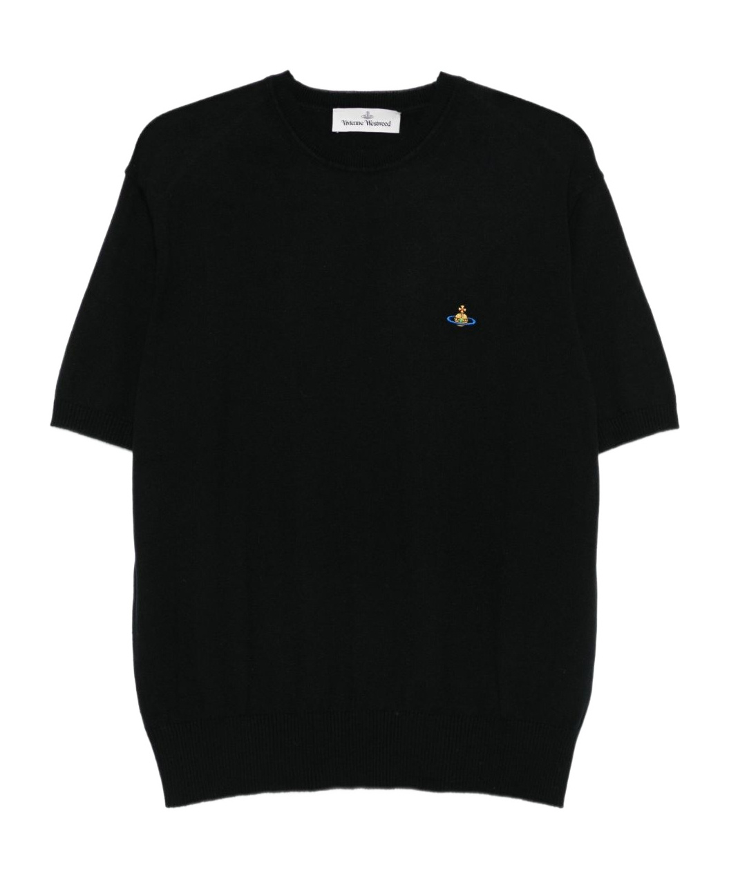 Vivienne Westwood T-shirt In Cotone Nero Uomo In Black