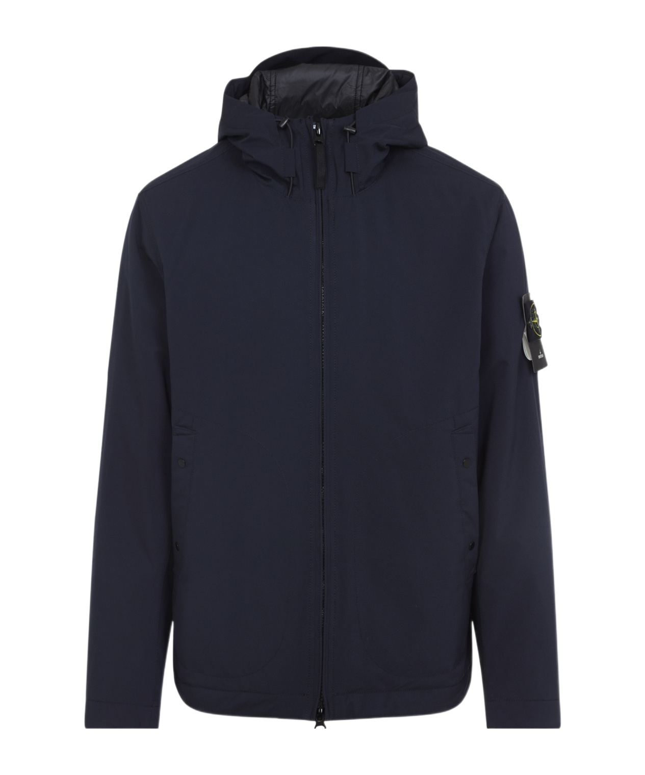 Stone Island Soft Shell Padded Jacket With Waterproof And Windproof Membrane In Blue