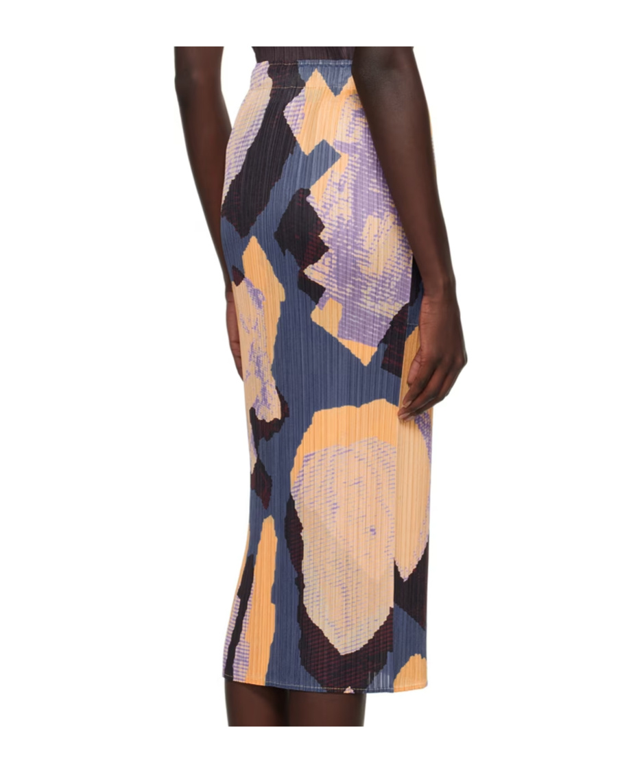 ISSEY MIYAKE METEORITE PATTERN PRINTED SKIRT
