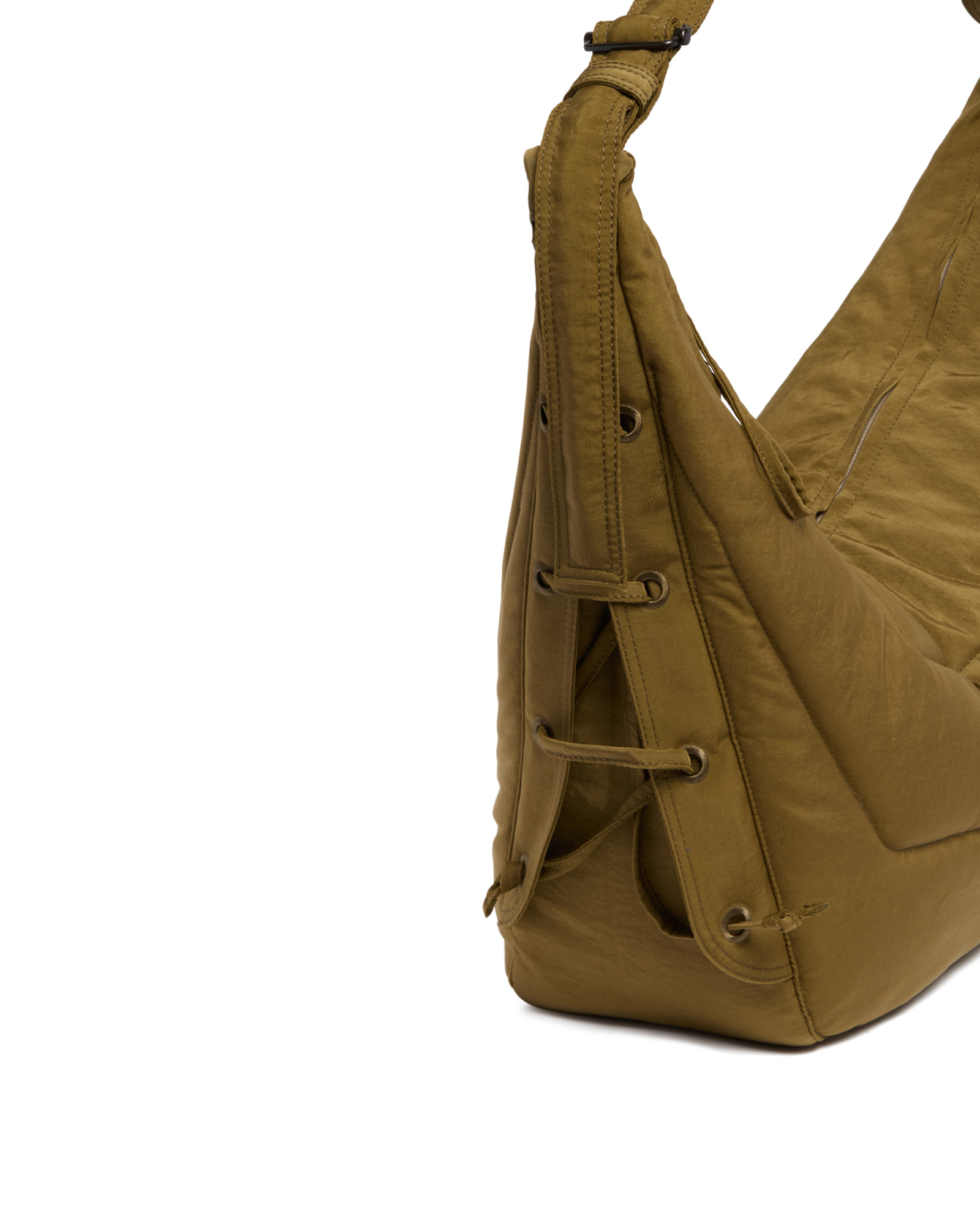 Lemaire Quilted Shoulder Bag In Brown