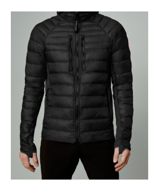 Canada Goose Black Hybridge Lite Padded Jacket In Black