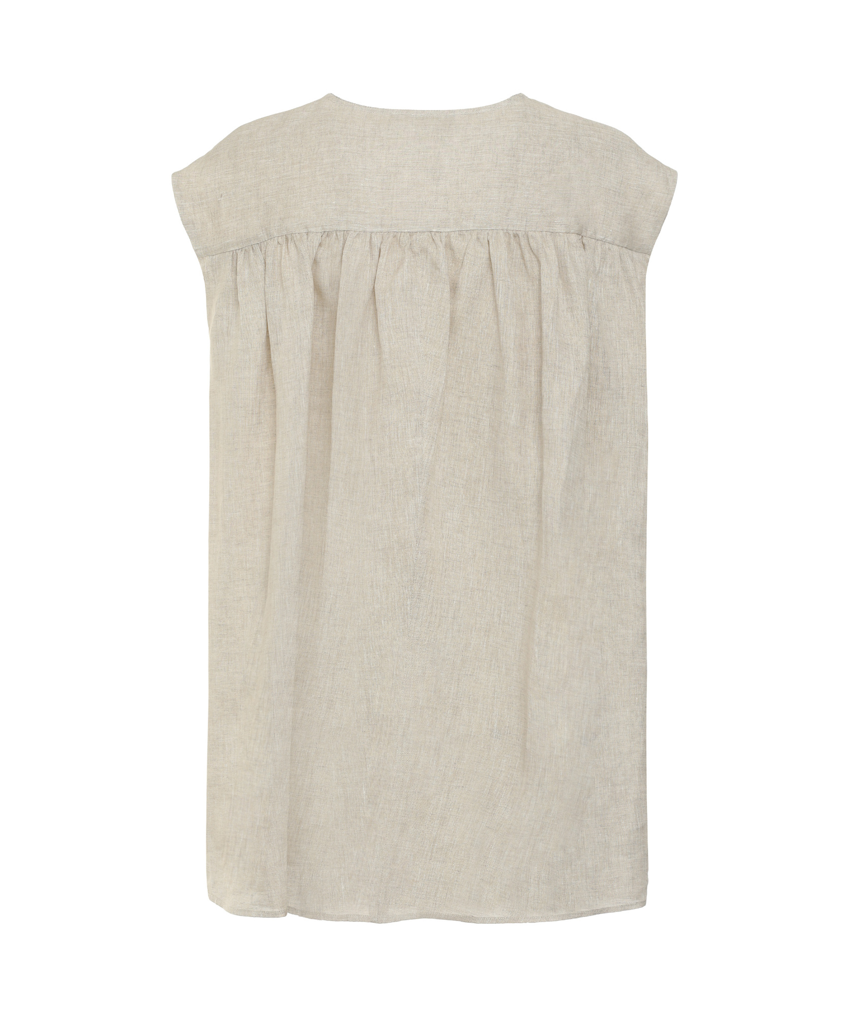 Fabiana Filippi Linen Top In Nude